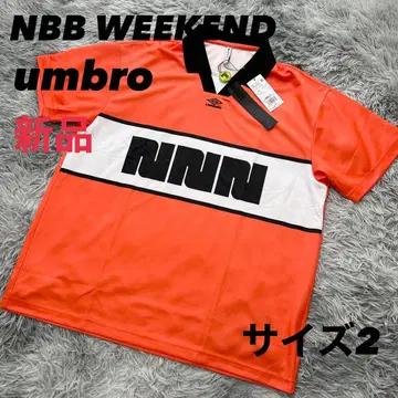 새상품 NBB WEEKEND 엄브로 폴로 셔츠 반팔 유니섹스 오렌지