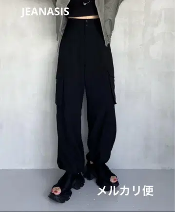JEANASIS 지나시스 하이 웨스트 플랩 포켓 팬츠