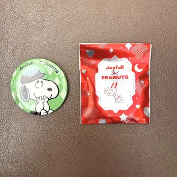 조이풀 스누피 캔뱃지 시크릿