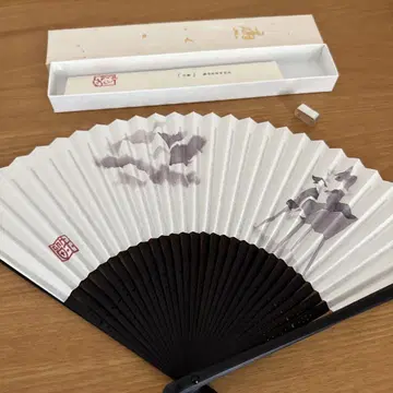개의 물건 오두막 코기 부채 미사용 새상품