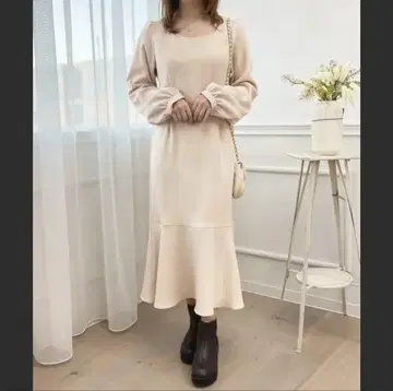 apres jour 아프레 주르 머메이드 롱 원피스 긴팔 F