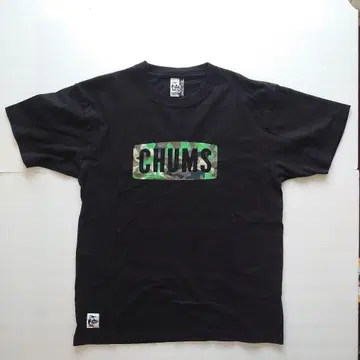 CHUMS 카모플라쥬 로고 티셔츠 M 사이즈 블랙