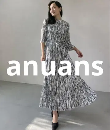 거의 미사용 anuans 반팔 원피스 FREE 화이트 여성용