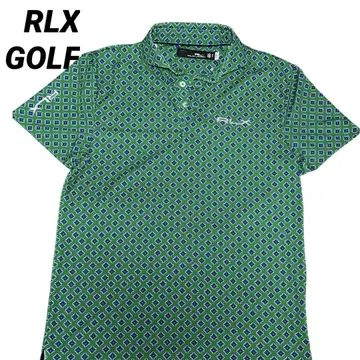 새상품급 RLX Ralph Lauren 올 패턴 폴로 셔츠 골프웨어