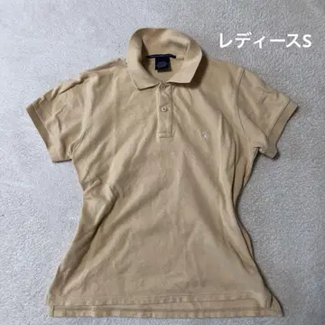 랄프 로렌 반팔 폴로 셔츠 y2k 화이트 자수 로고 여성용