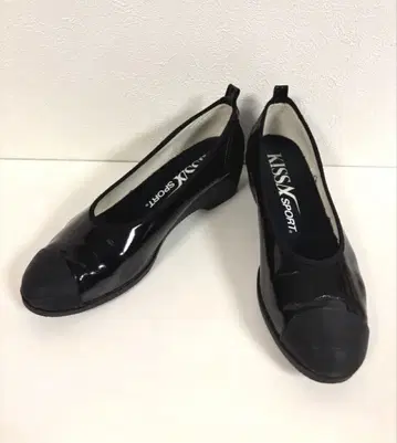 KISSA SPORT (키사 스포츠) 에나멜 블랙 23.5cm