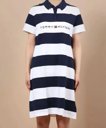 Tommy Hilfiger 스트라이프 폴로 원피스