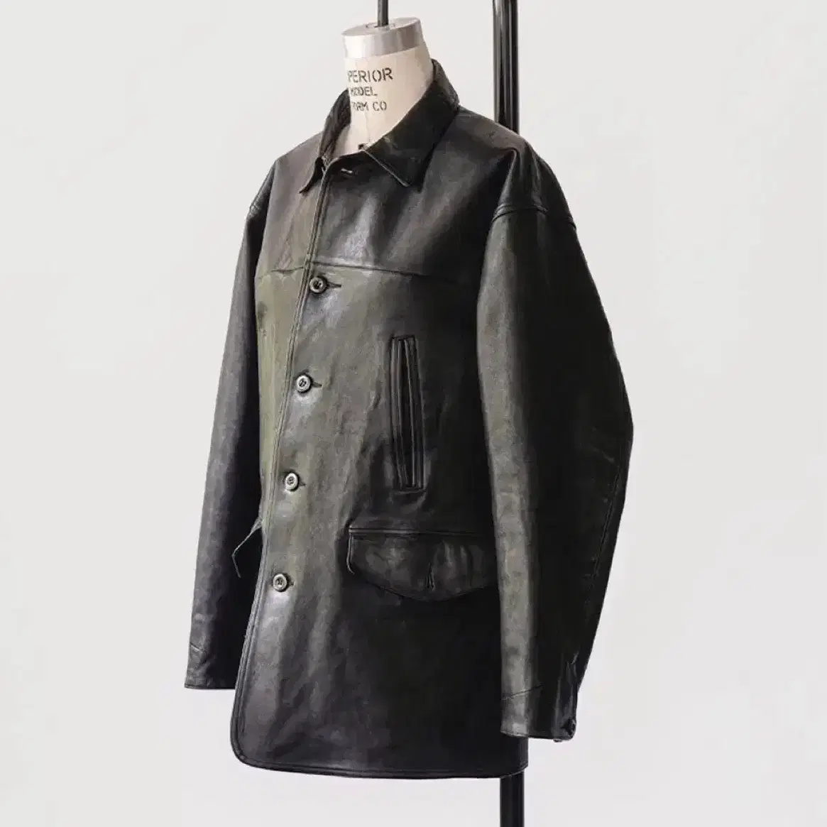 Old joe Horsehide Leather Coat 40 Black on Bunjang Global Site.
