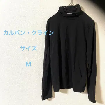 캘빈클라인 블랙 터틀넥 긴팔 상의