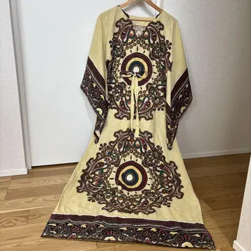 70년대 파키스탄 원피스 파키스탄 면 인도 면 빈티지