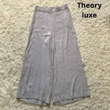 띠어리 럭스 LAUSAN GAENOR 크롭 와이드 팬츠 그레이지