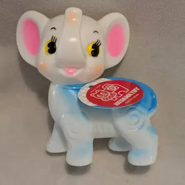 KODAMA TOY 오형 동물 코끼리 화이트/스카이블루