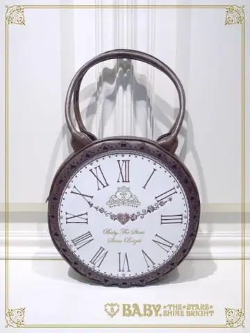 앨리스의 큰 시계 가방 브라운