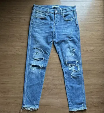 ZARA 자라 데미지 데님 팬츠 남성용 EUR42 XL