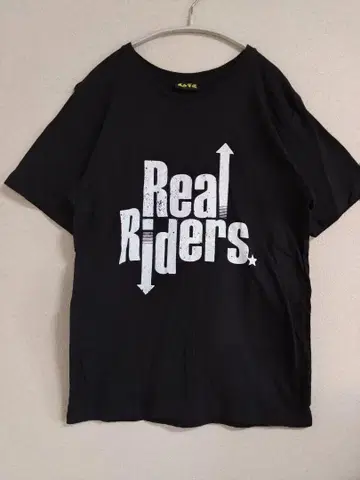 쇼난노카제 카제노군단 티셔츠 블랙 티셔츠 Real Riders 블랙
