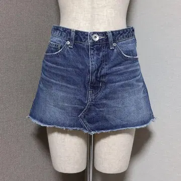 제이다 데님 컷오프 스커트 치마바지
