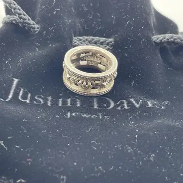 Justin Davis 실버 반지 사이즈 15호
