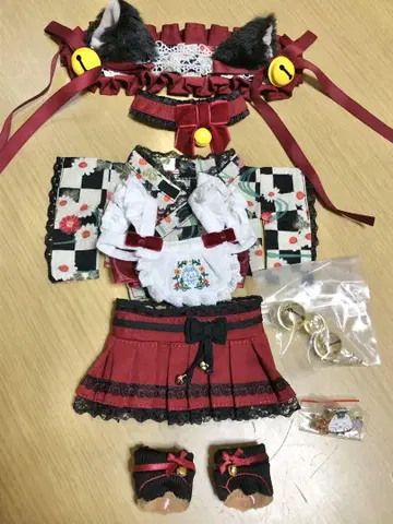 옷 갈아입기 봉제 인형 20cm(미사용) 의류 기모노