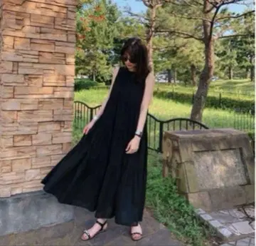 Mila Owen 미라 오웬 백 리본 티어드 원피스
