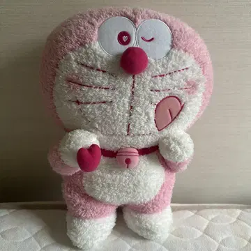 도라에몽 봉제 인형 핑크 약 30cm