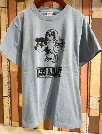 피넛 패러디 KISS ARMY 티셔츠 BLU M