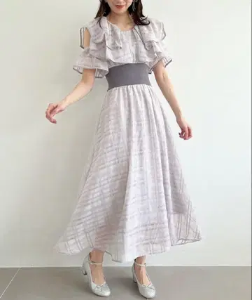 마제스틱 레곤 더블 컬러 코르셋 원피스 그레이 XS