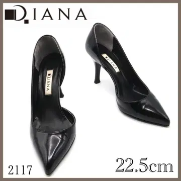 Diana 다이애나 펌프스 블랙 에나멜 스틸레토 2117