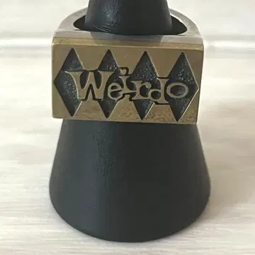 WEIRDO 위어드 로고 스탬프 SIGRING 반지 7호 유니섹스