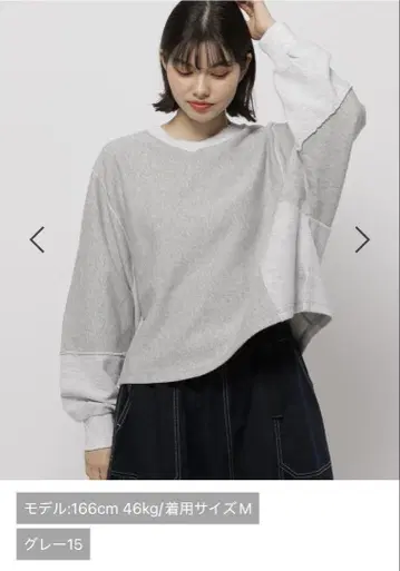 니코앤드 리메이크 하기 쭈리 풀오버 그레이 M