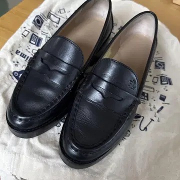 RL 블랙 가죽 로퍼