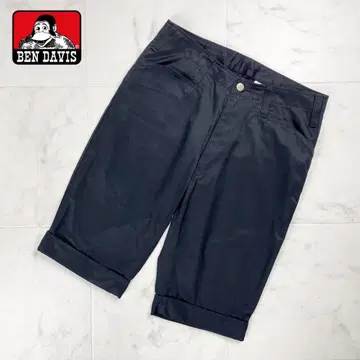BEN DAVIS 롤업 숏 팬츠 블랙 사이즈 30*ED1122