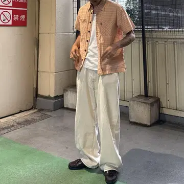 used 체크 셔츠
