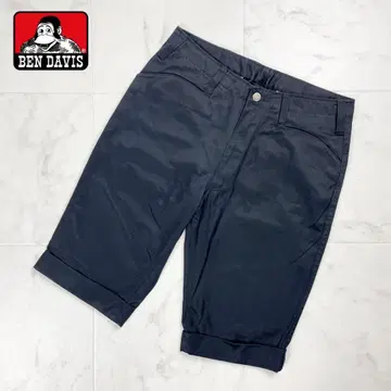 BEN DAVIS 롤업 숏 팬츠 블랙 사이즈 30*ED1121
