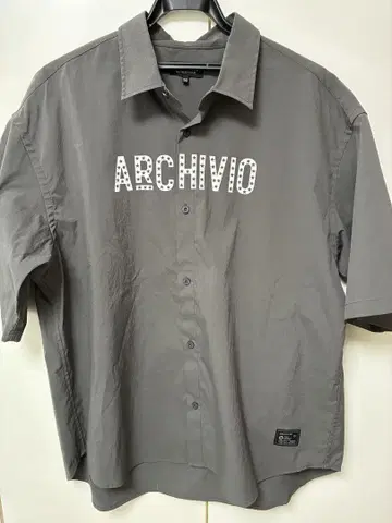 ARCHIVIO 반팔 셔츠 그레이 사이즈 50