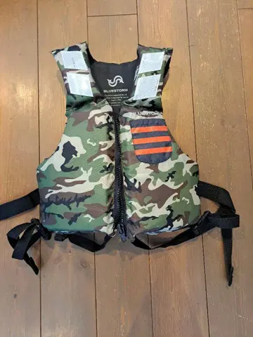 블루 스톰 카모플라쥬 구명 조끼 BLUESTORM 사이즈 S