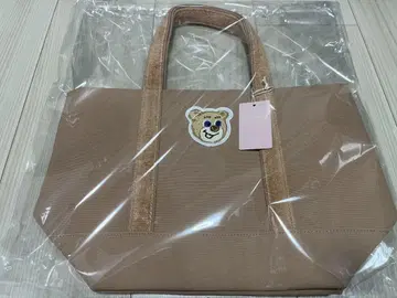 라브라리 바이 페이러 올드 테디 와펜 토트백 작은 사이즈 베이지