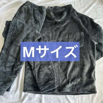플리스 상하의 세트 폭신폭신하고 따뜻한 남성용 M 사이즈 그레이