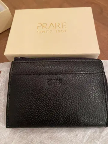 PRARE 소가죽 동전 지갑 NPR1325 블랙
