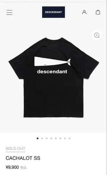DESCENDANT CACHALOT SS 티셔츠 미사용 새상품