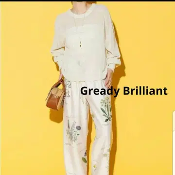 Gready Brilliant 와시 홀 의류 크루넥 니트