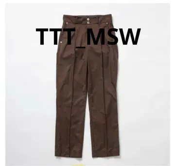 TTT_MSW 방수 직선 바지 갈색