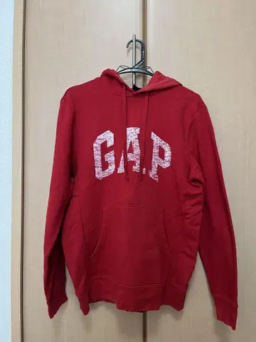 GAP 레드 플리스 후드티 S