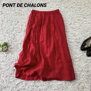 PONT DE CHALONS 퐁드샬롱 내추럴 계열 린넨 스커트