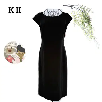 K2/블랙 포멀 슬리브리스 원피스 수트 11호 결혼식 예복