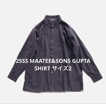 25SS MAATEE&SONS GUPTA SHIRT 셔츠 사이즈 2