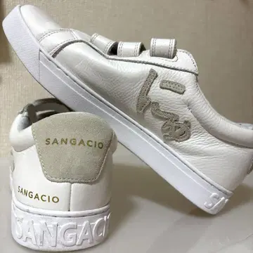 SANGACIO 화이트 벨크로 스니커즈 26cm