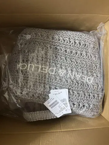 DEAN&DELUCA 빔즈 크로셰 바스켓 S 그레이