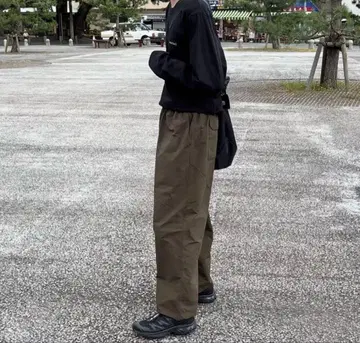 what's up? 나일론 팬츠 올리브 립스탑