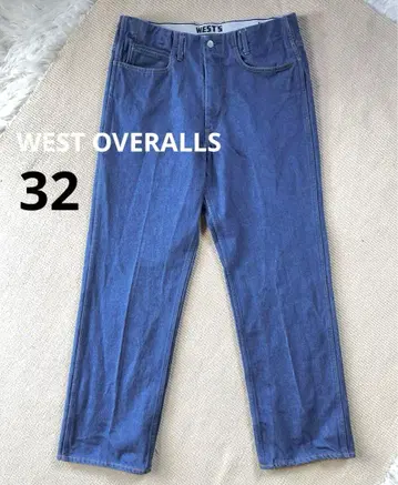 WEST OVERALLS 807F 센터 프레스 데님 청바지 32