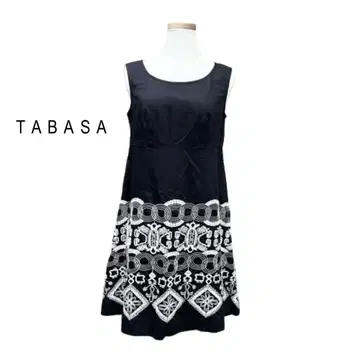 TABASA 자수 슬리브리스 원피스 mh839